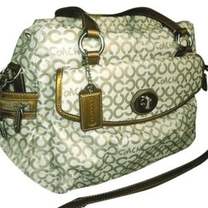 Coach Op Art C Addison Diaper Bag Tote